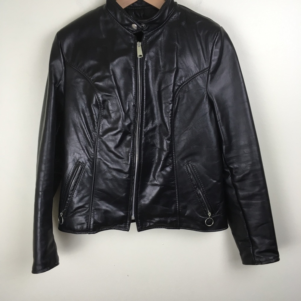 Brooks Sz36 XS Leather Cafe Racer Biker Jacket VTG
